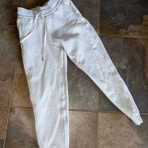 White Lulu Lemon Joggers